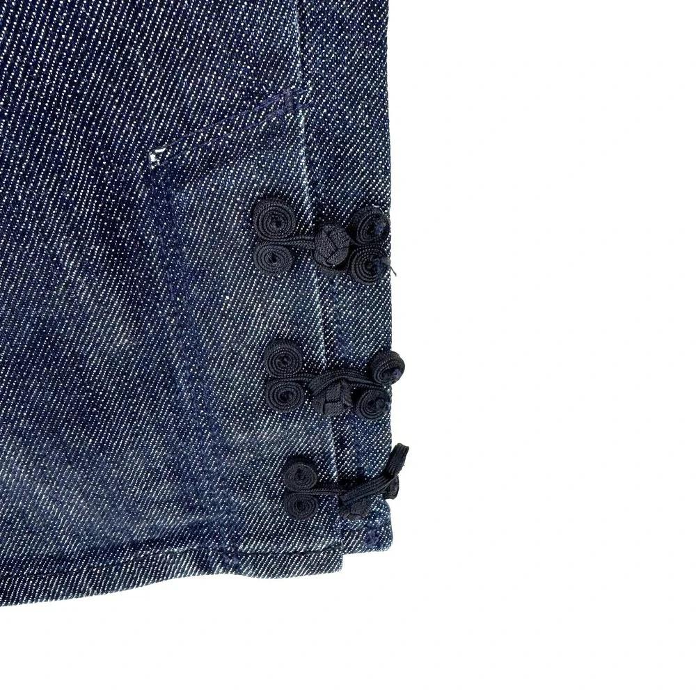 7 for all Mankind Crop Roxy Jeans Women's 32 Dark‎ Wash Oriental Accent Capri